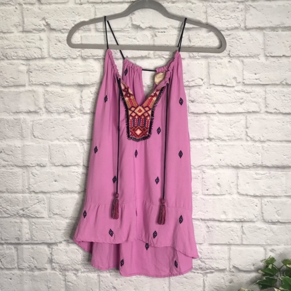 Anthropologie Vanessa Virginia Anayet Beaded Top S - Picture 3 of 4